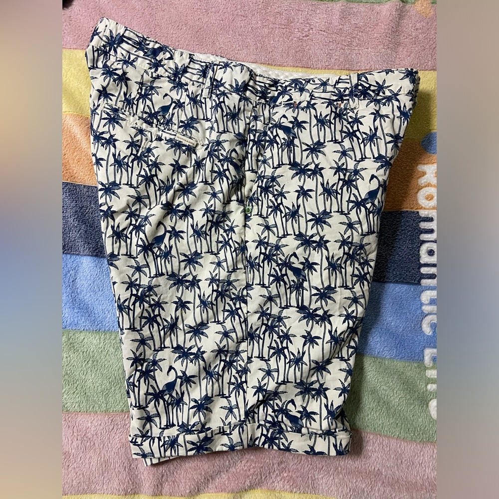 SCOTCH & SODA Tropical STUART Flat Front Bermuda Shorts - Picture 2 of 7